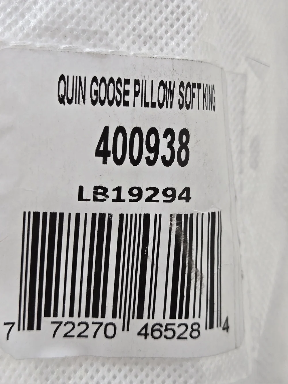 QUINCE Luxe Goose Down Pillow Soft King 9862